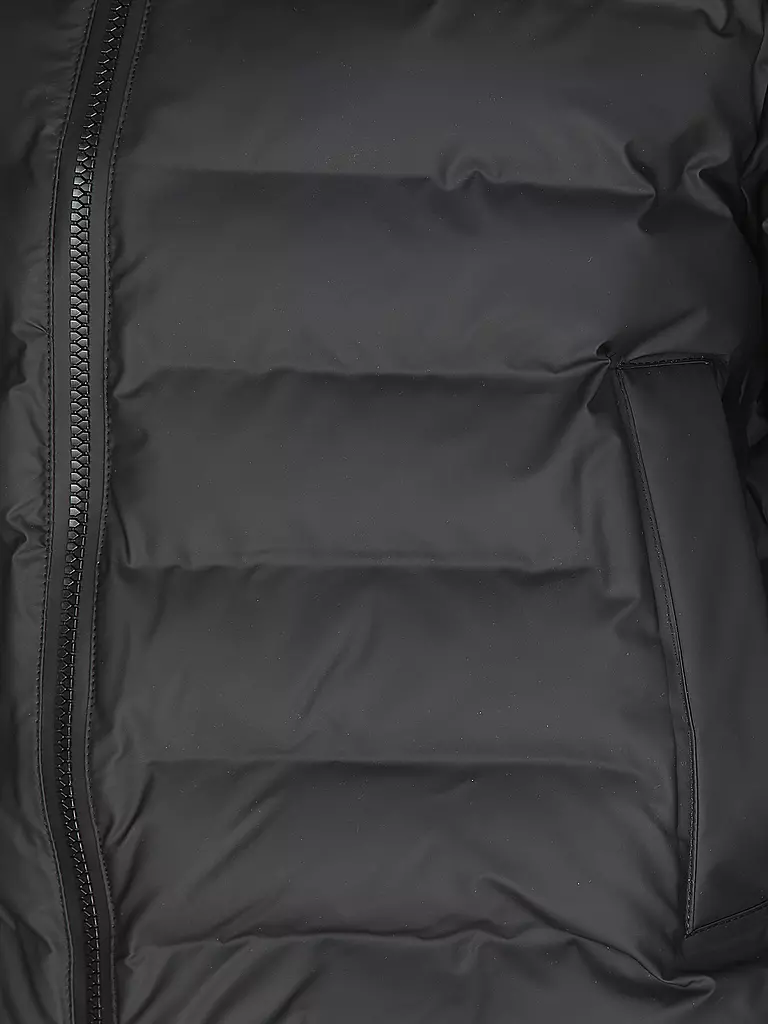 RAINS Steppjacke LOHJA SHORT PUFFER JACKET schwarz
