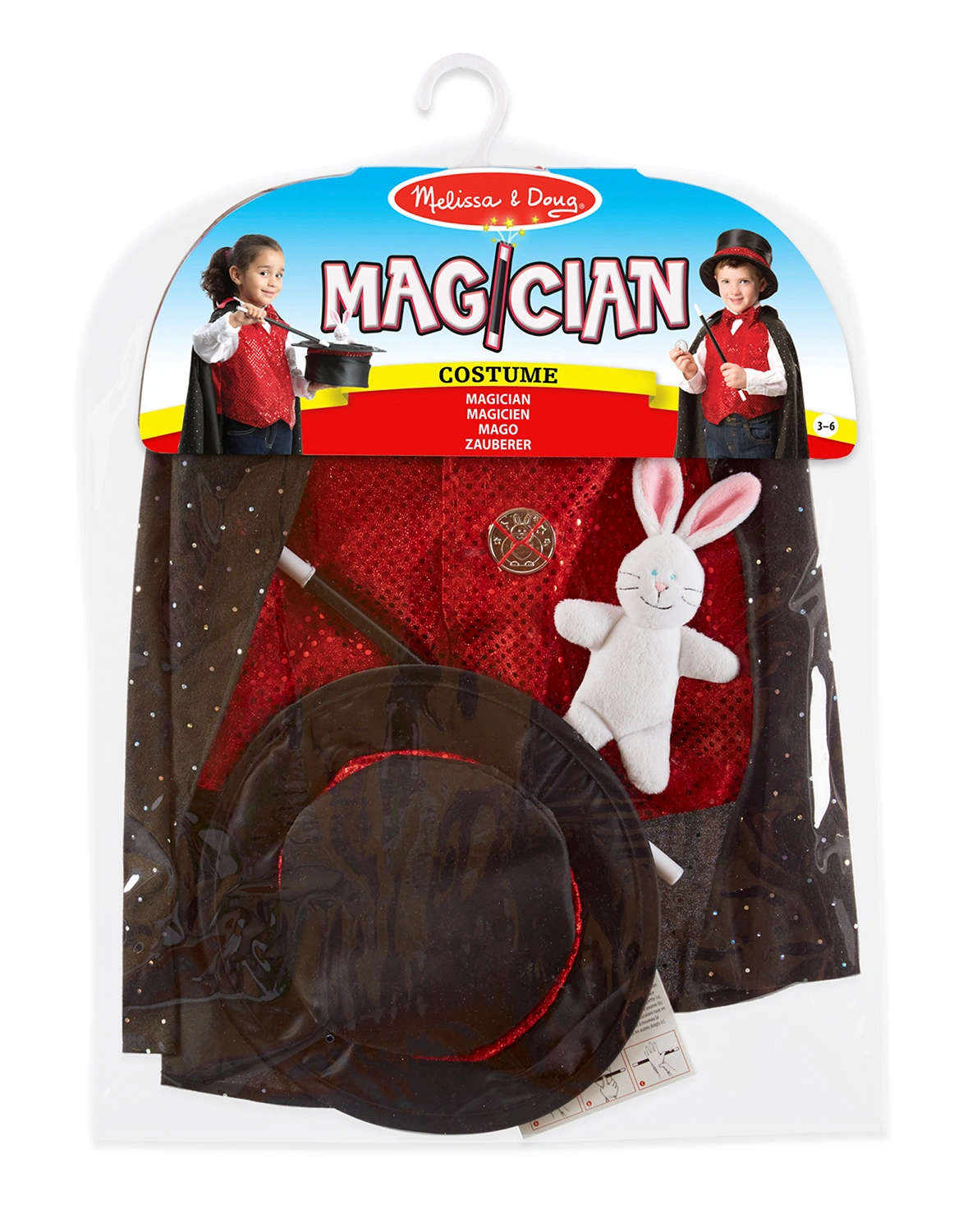 Kostümset MAGIER (7-teilig)
