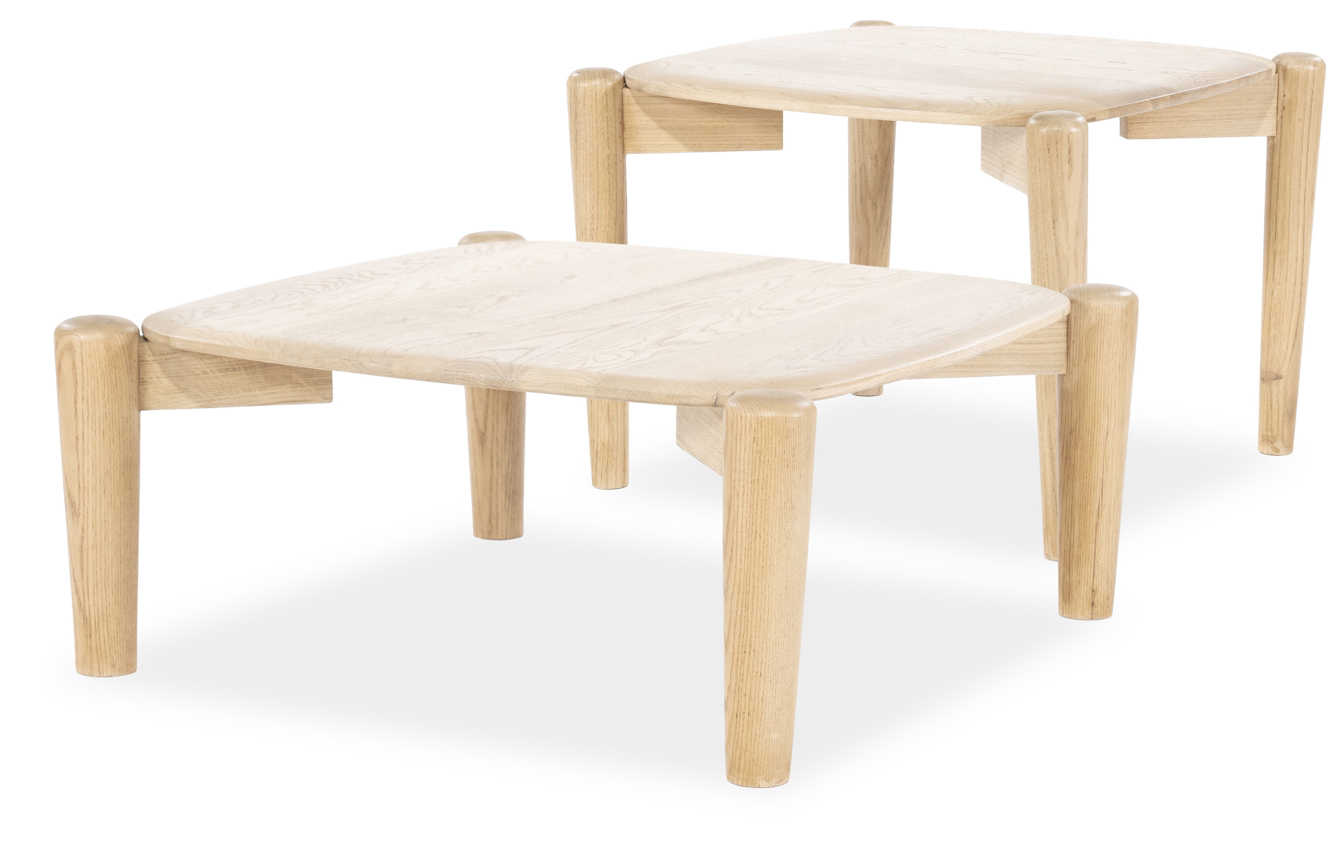 Salontafelset 96176 + 96177 Selbu B80 x D80 x H35 cm