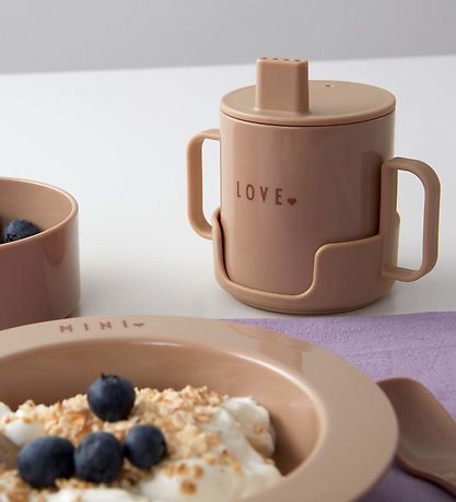 Design Letters Löffel - 4er-Pack - Mini Favorite - Blau/Beige