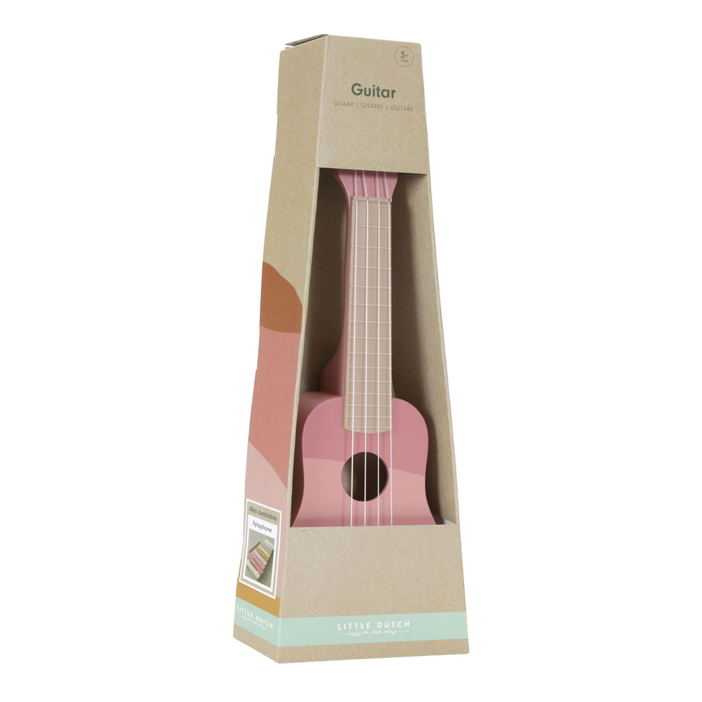 Little Dutch Houten Gitaar Roze