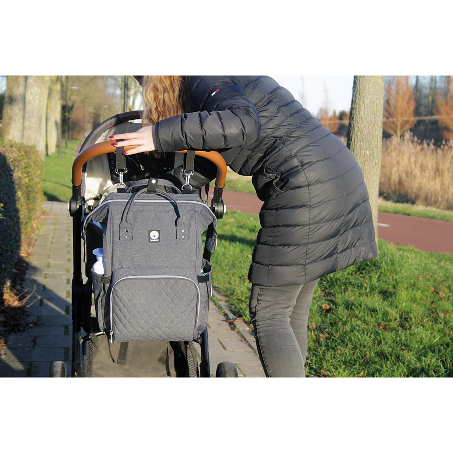 DOOKY Wickelrucksack Large Grey melange