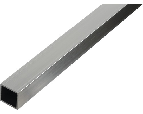 Vierkante aluminium buis, natuurlijke afwerking, 20x20x1,5 mm, 2,6 m
