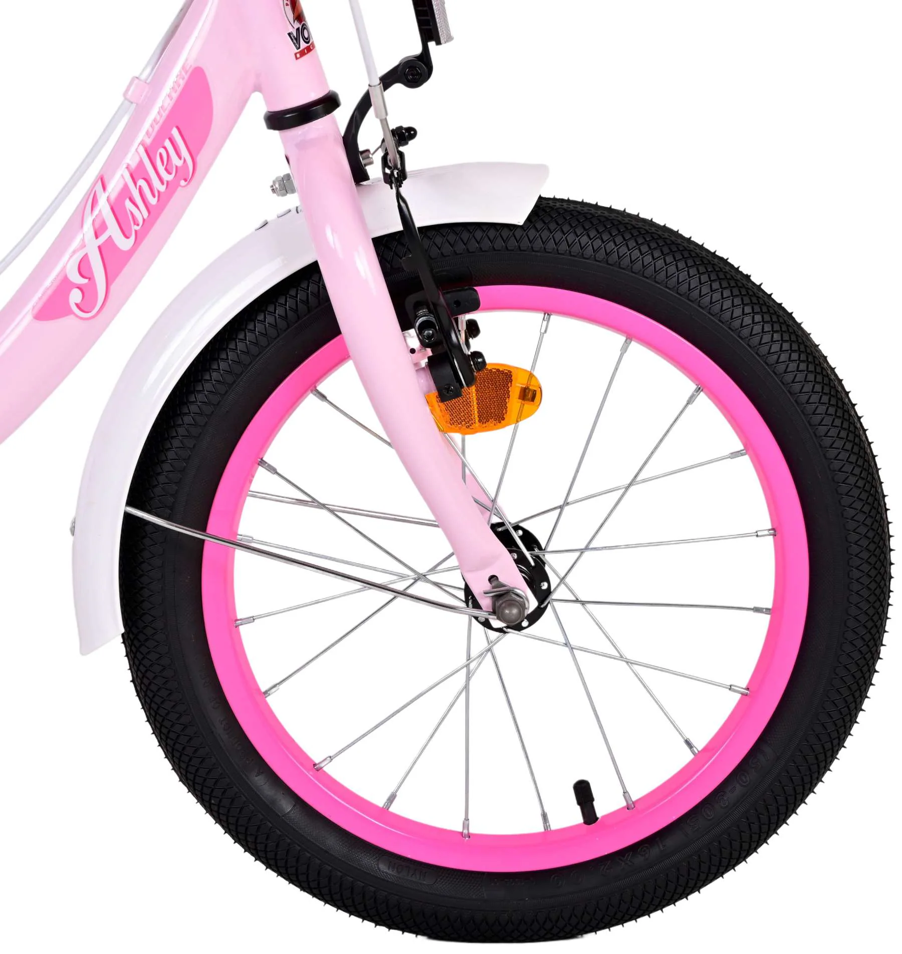 TPFSports Ashley Kinderfahrrad - Mädchen - 16 Zoll - Rücktritt + Handbremse - Rosa