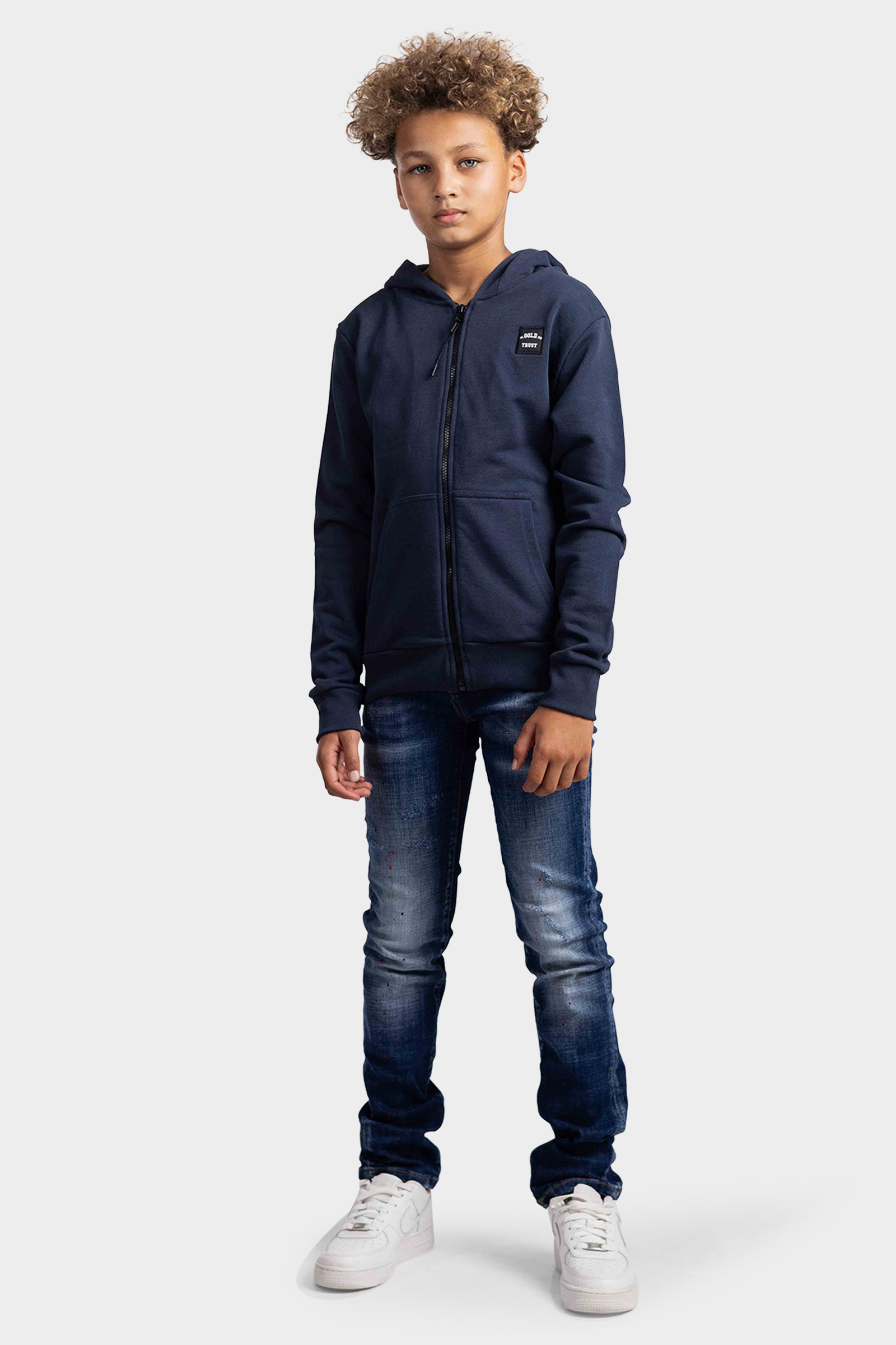 In Gold We Trust The Adult Vest Kids Blauw