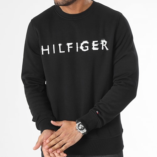 Sweat Crewneck Hilfiger Ink 2358 Noir