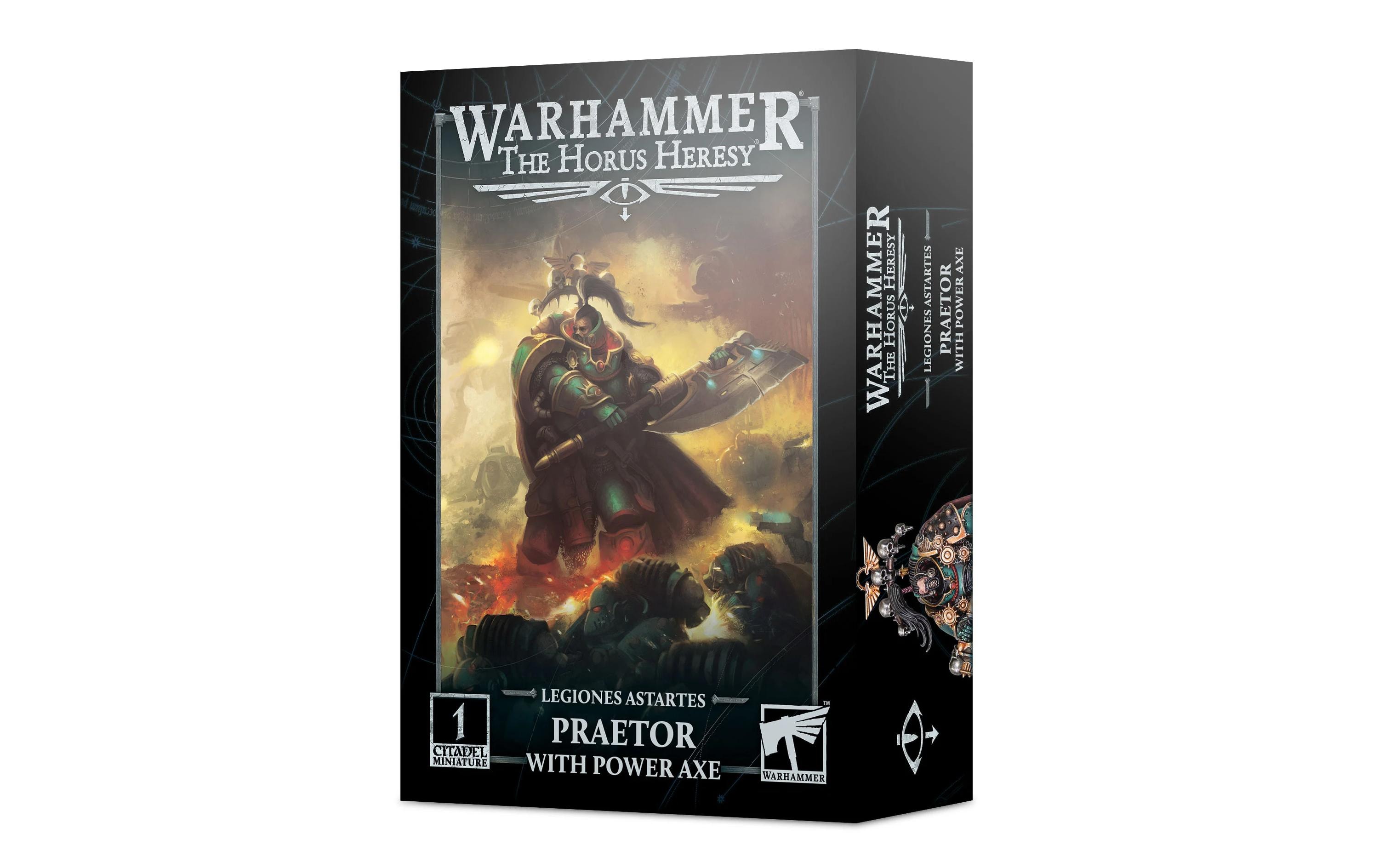 Figur Warhammer 30.000 Praetor mit EnergieaxtWarhammer 30K Miniatur Legiones Astartes Praetor mit Power Axe