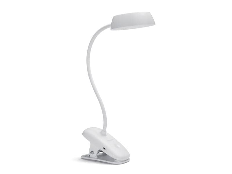 Philips LED Schreibtischleuchte Donutclip, 2.3W, 4000K, USB Schreibtischlampe mit LED-Beleuchtung