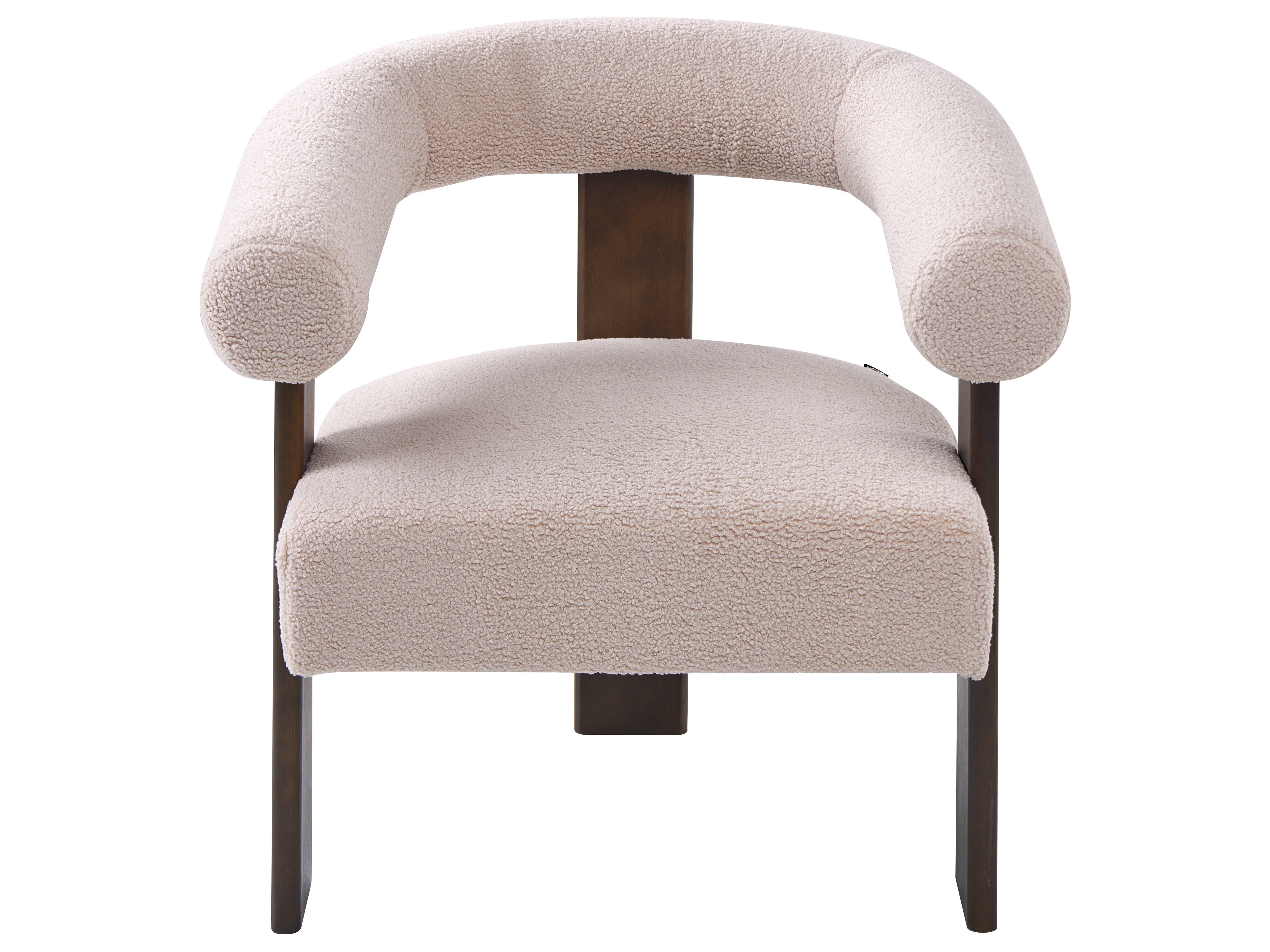 Bankenset ILBRO Bouclé Donkerbruin/beige