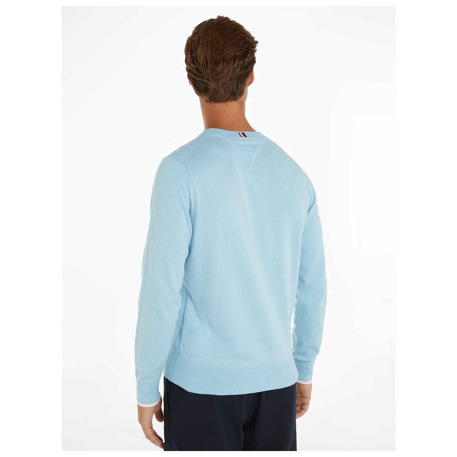 Tommy Hilfiger MOULINE ORGANIC COTTON C NECK