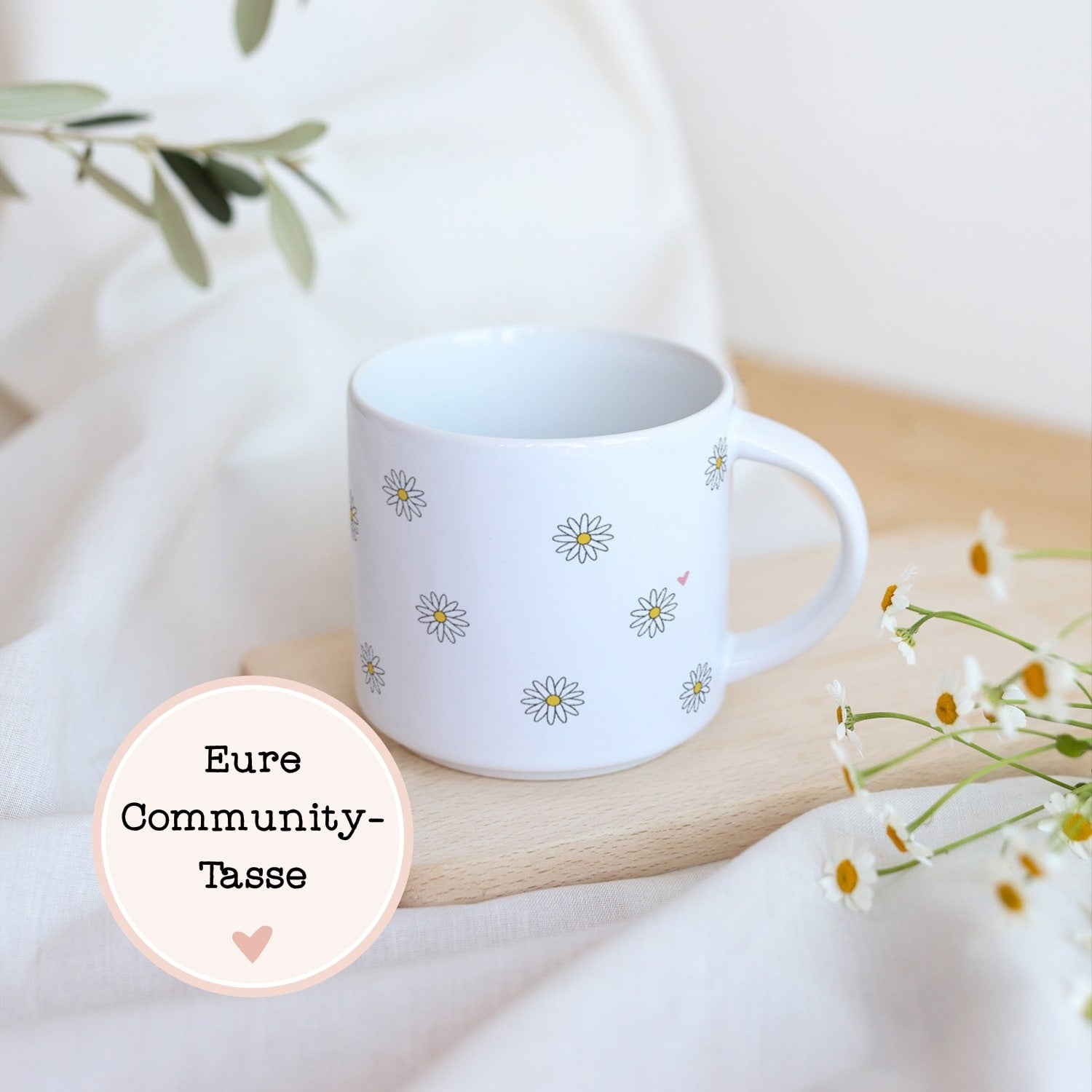 Jumbo-Tasse „Gänseblümchen