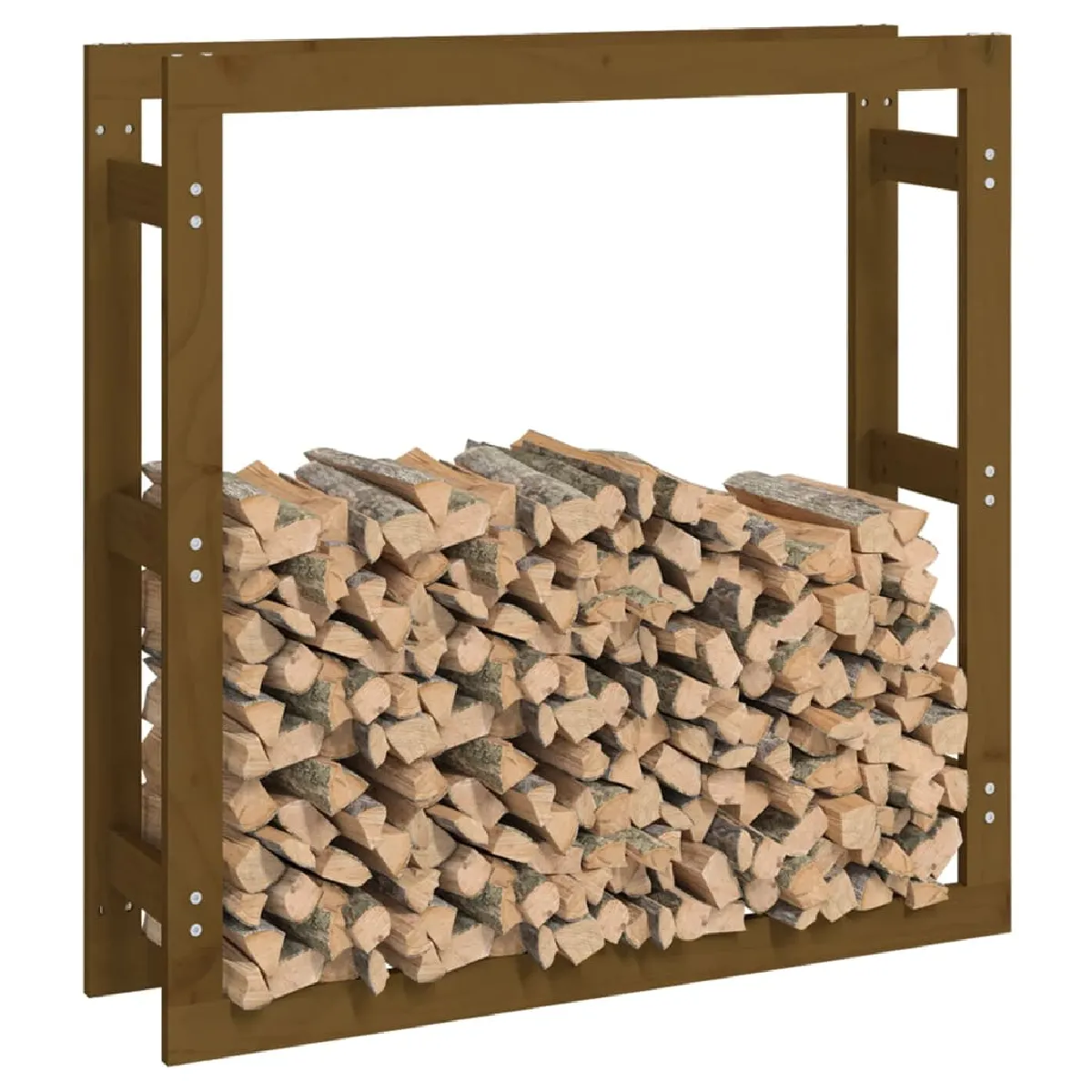 vidaXL Support bois de chauffage - Marron
