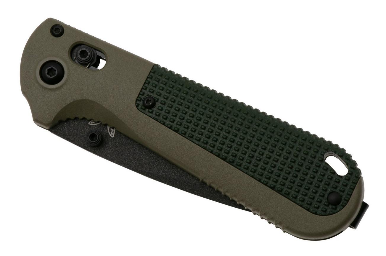 Benchmade Redoubt 431BK-1, Black Tanto CPM-D2, Green Grivory, zakmes