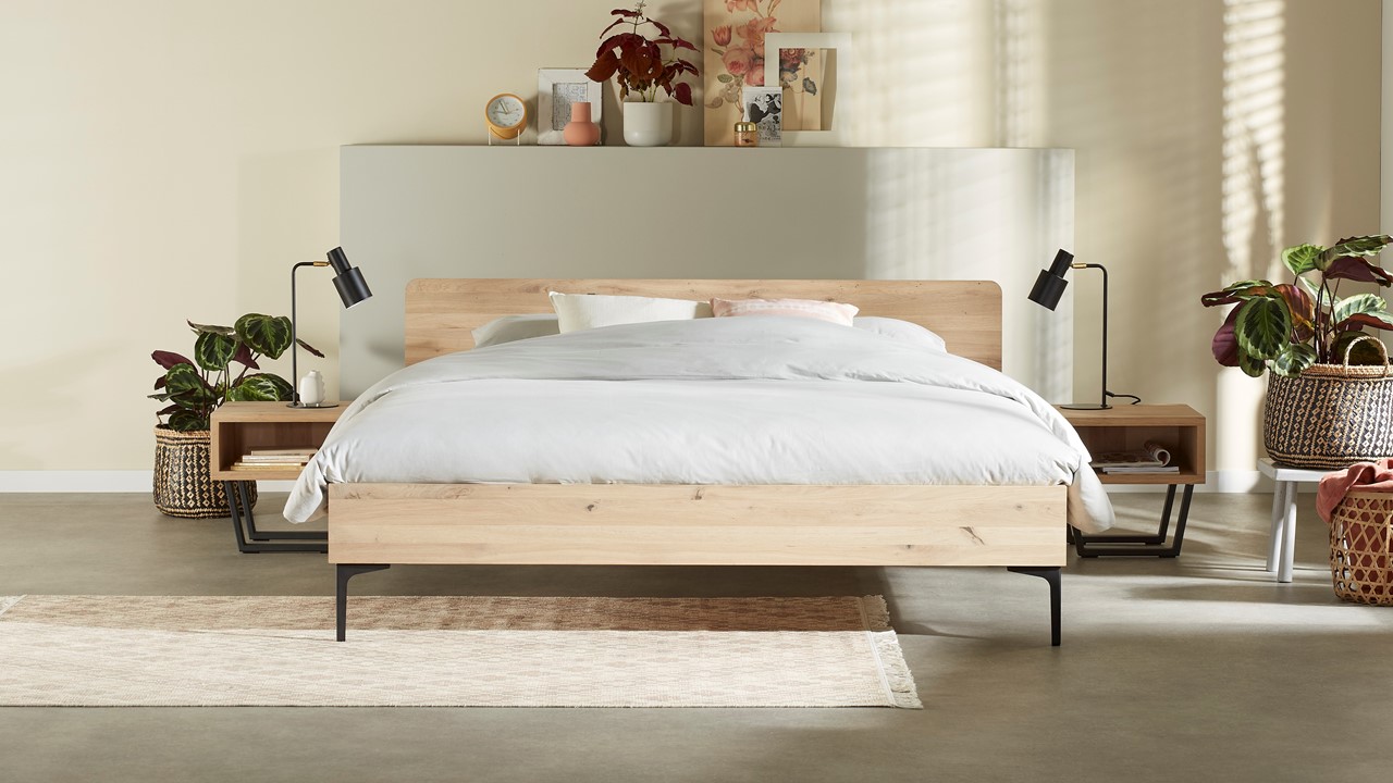 Bed Elessar Rondo eiken