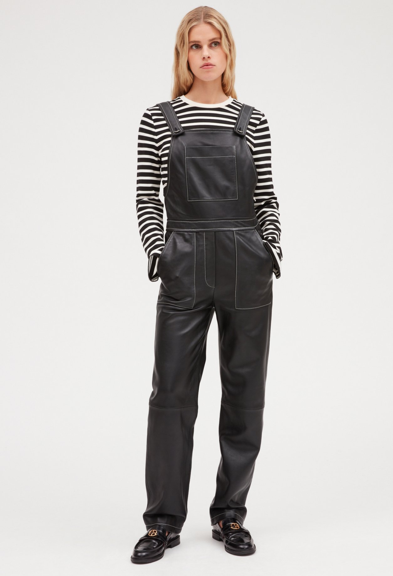 Salopette cuir