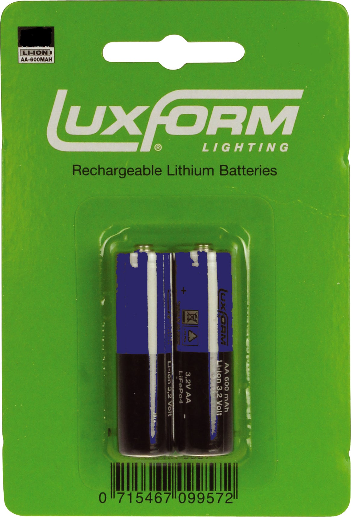 Luxform batterij Lighting 2x 800mAh Li-Ion AA/14500 3,7V