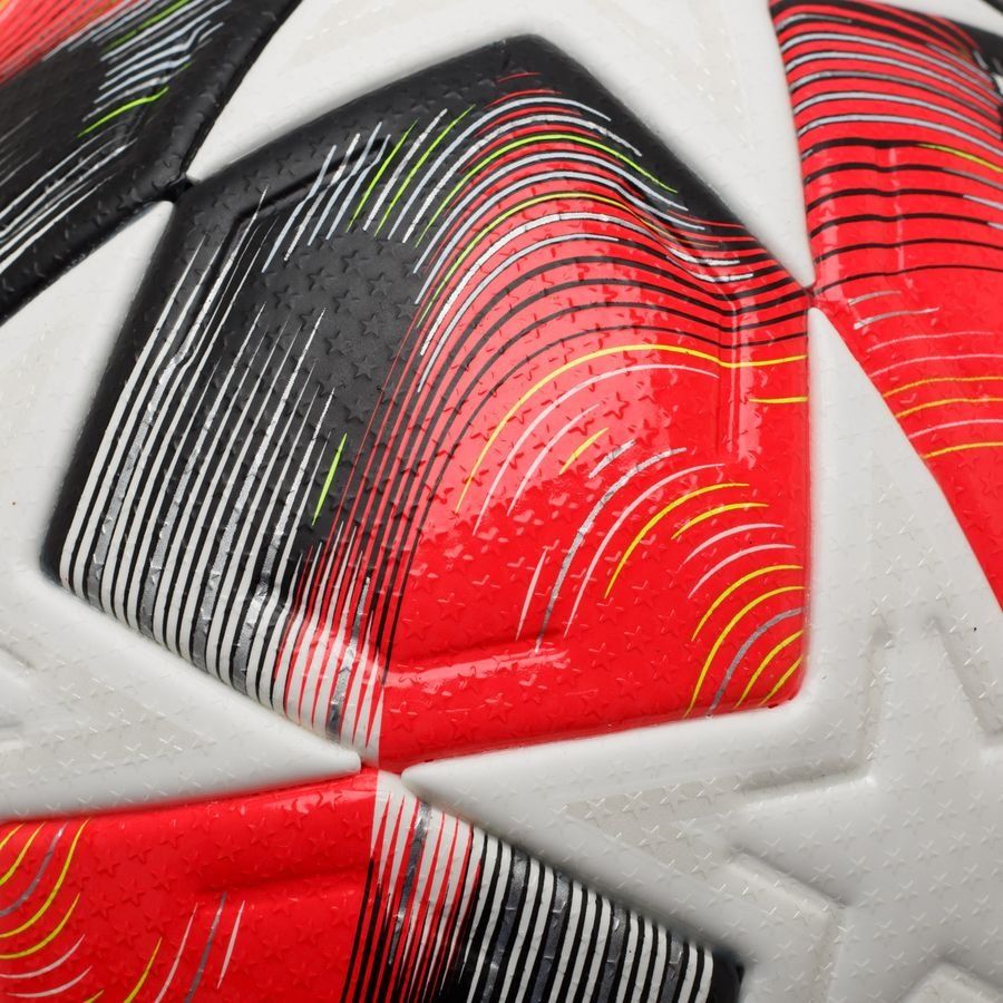 adidas Ballon Pro Champions League 3. 2024/25 Ballon de Match - Blanc/Lucid Red/Lucid Lemon/Argenté