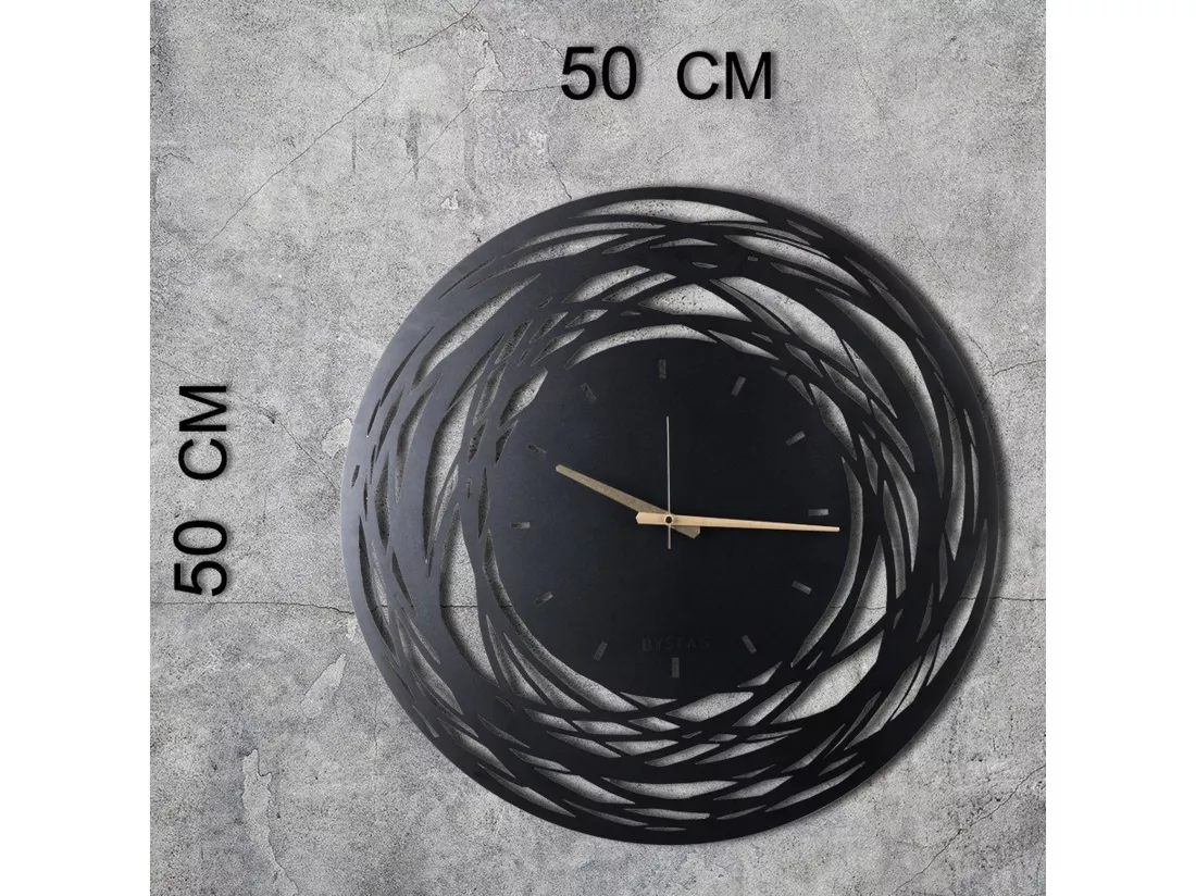 Horloge en métal décorative avec style 