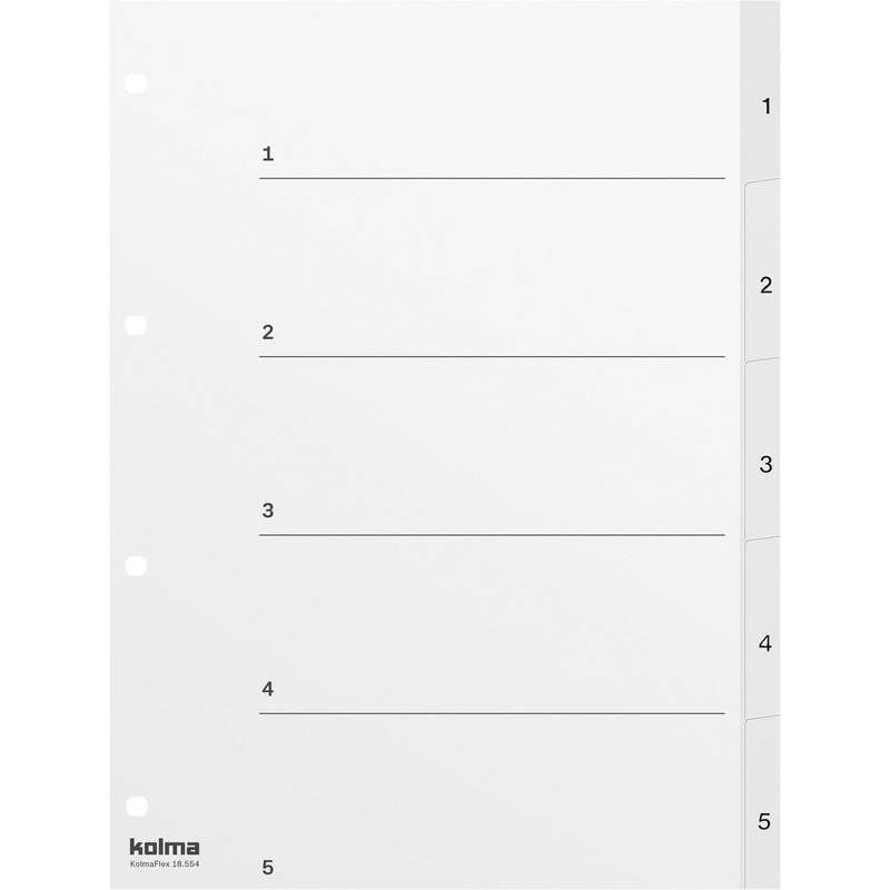 Kolma Register strong, A4, 1-5