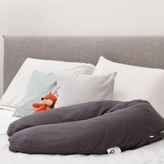 Coussin de grossesse doomoo Comfy Big   Tetra Grey        de               Babymoov