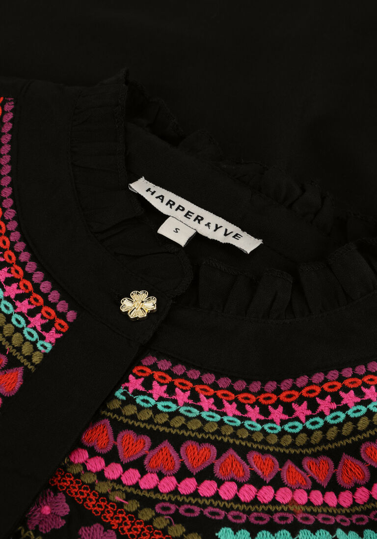 HARPER & YVE zwarte harper & yve blouse yasmin-ls
