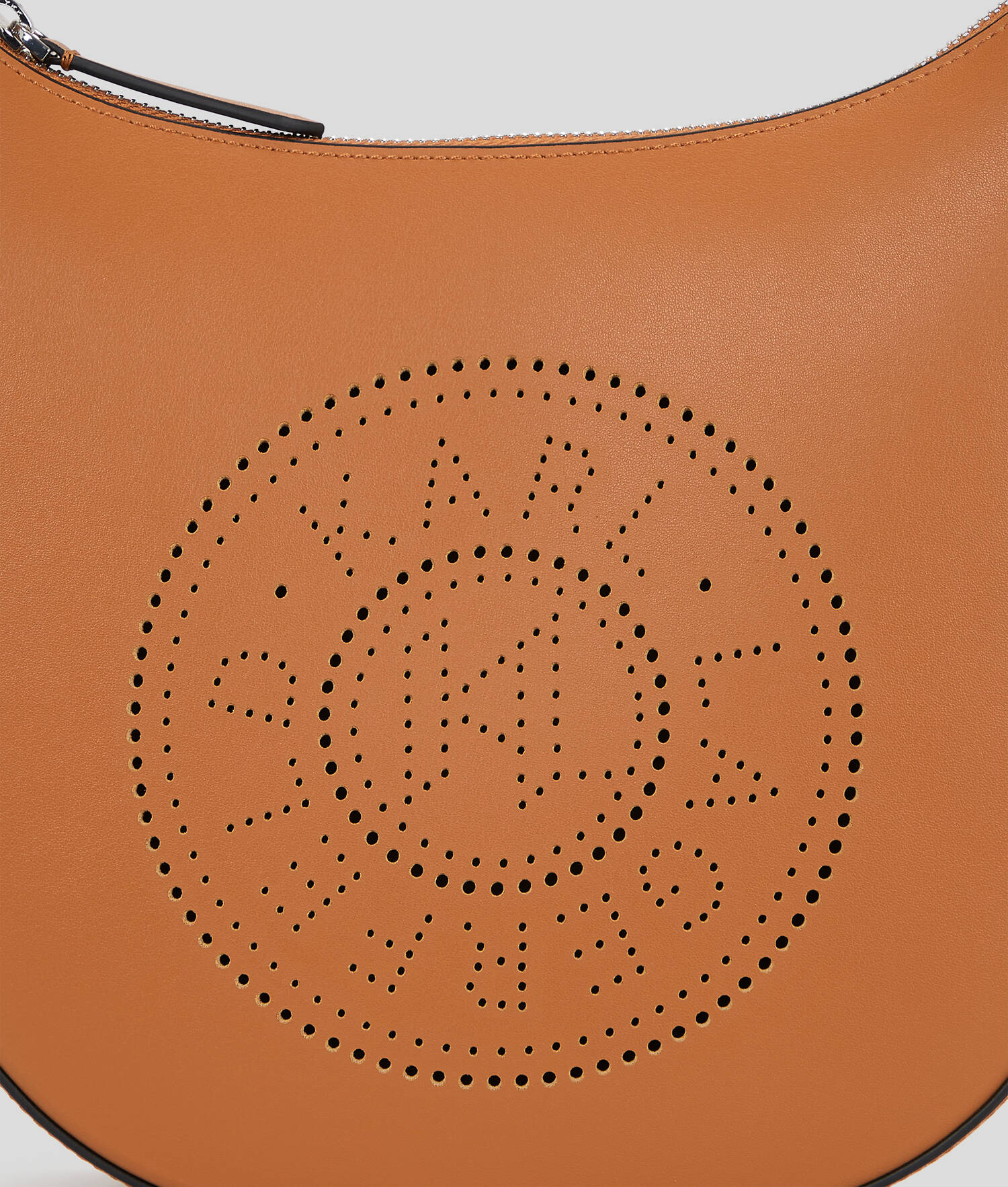 SAC PORTÉ ÉPAULE PERFORÉ CROISSANT DE LUNE K/CIRCLE - Brun