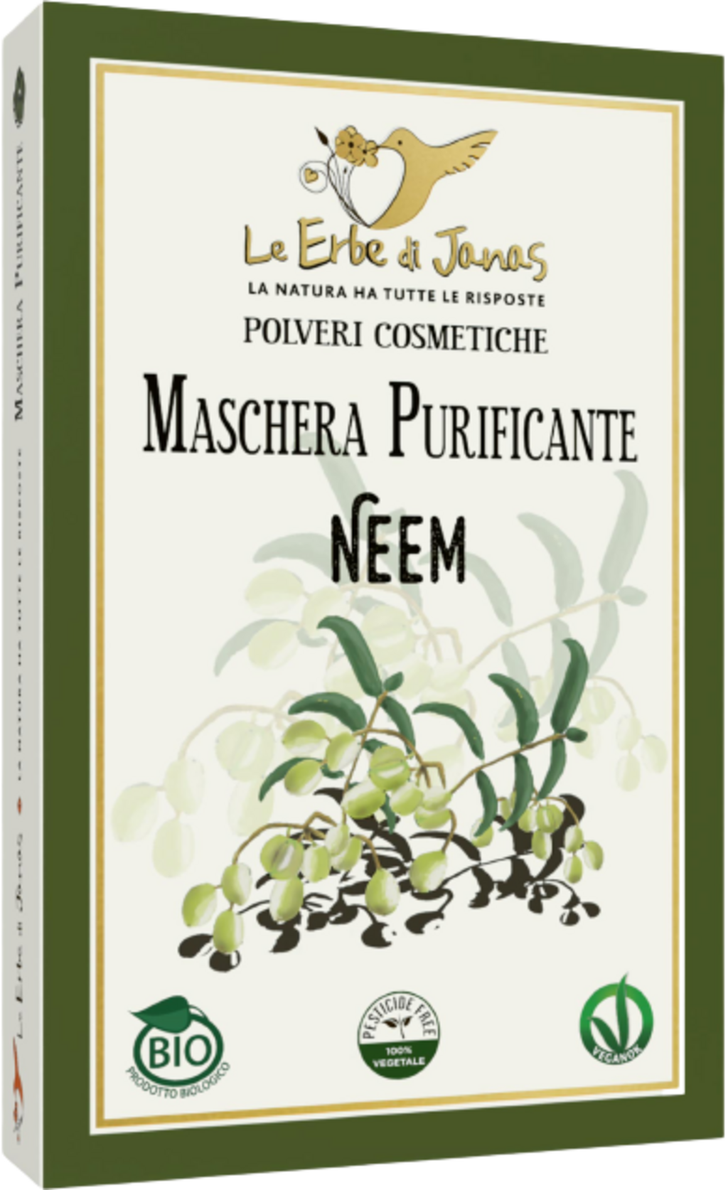 Le Erbe di Janas  Klärende Gesichtsmaske Neem, 100 g