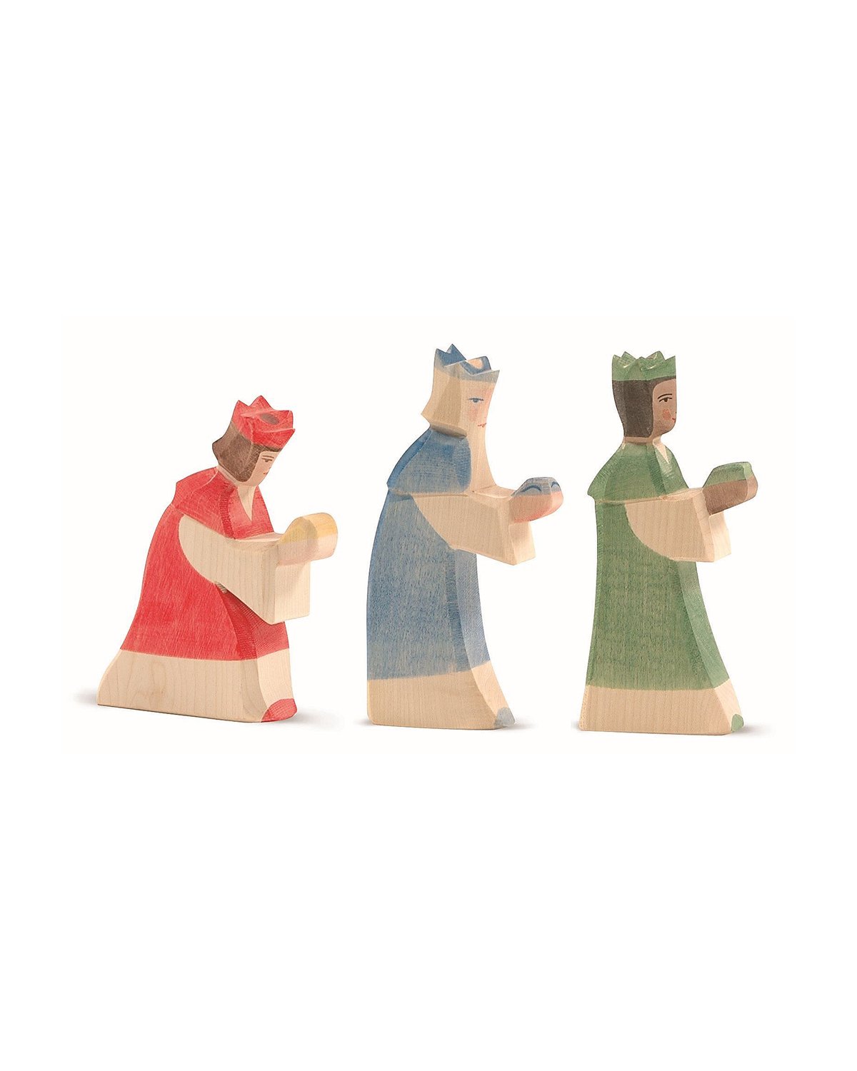 Konge Trefigur – Håndlaget Dukke | King green
