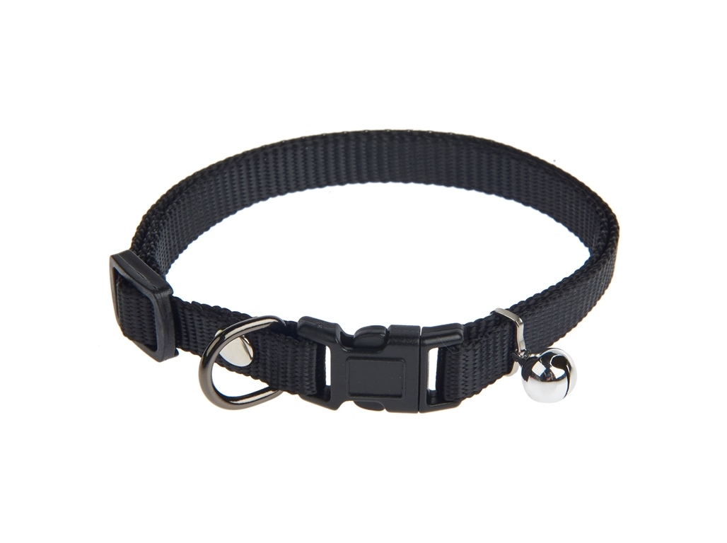 COLEIRA POLIESTER AUCHAN 20-40CM PRETO