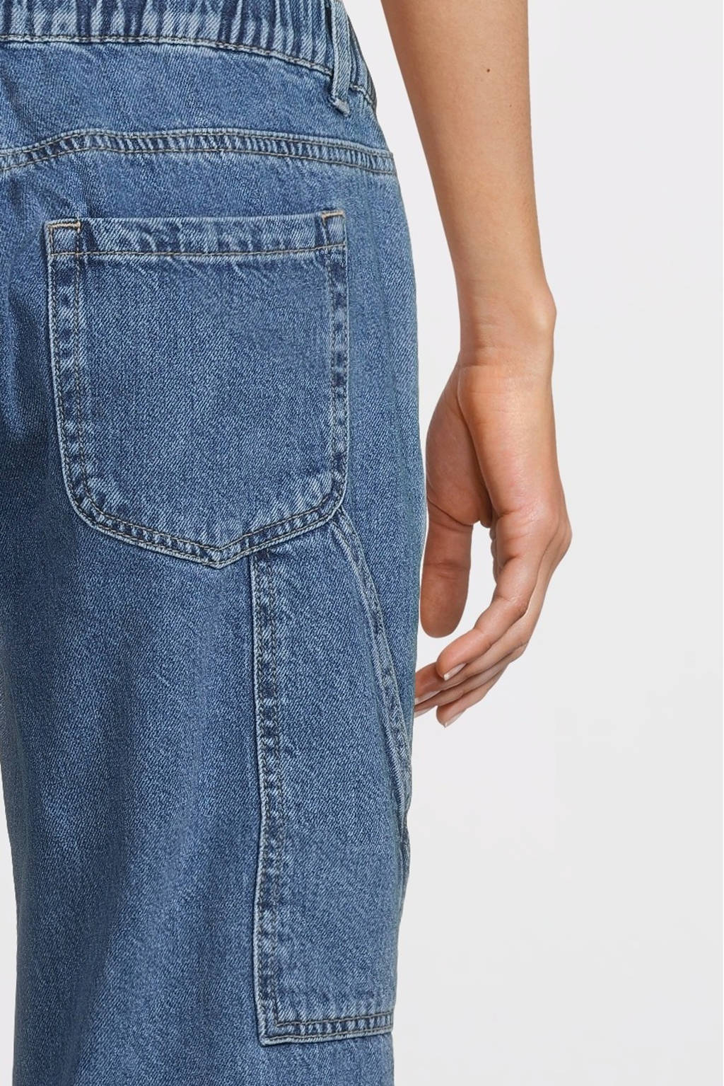MAMALICIOUS zwangerschaps straight leg jeans MLKYOTO medium blue denim