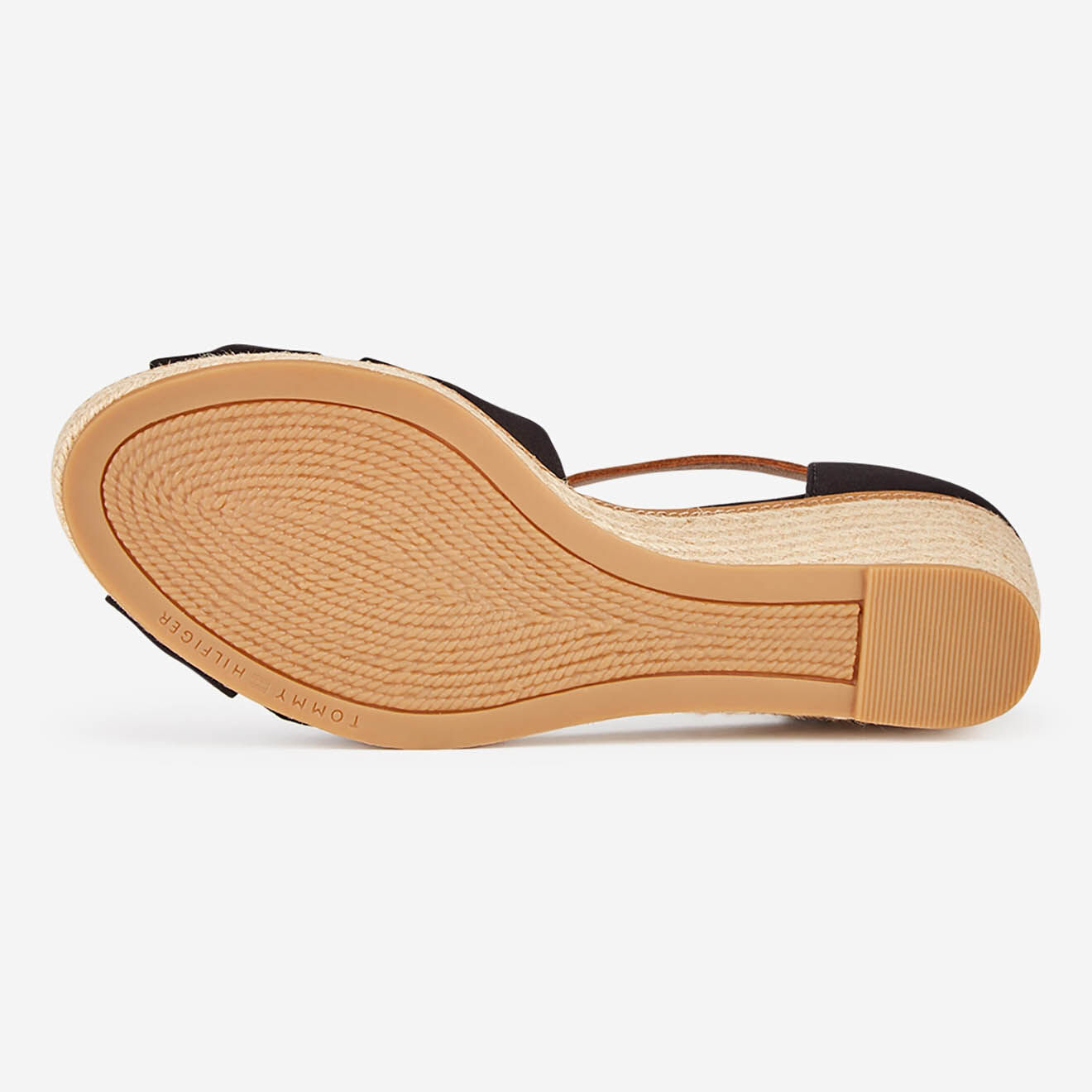 Tommy Hilfiger Sandales compensées Iconic Elena noires - Talon 6 cm