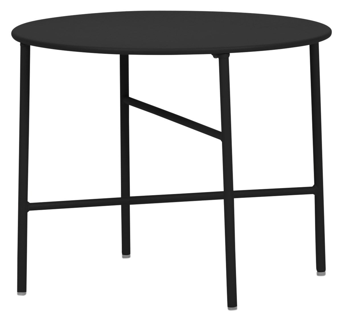 Penny tuintafel, Ø 50 cm, H 40 cm, zwart. 50 x 50 x 40 cm