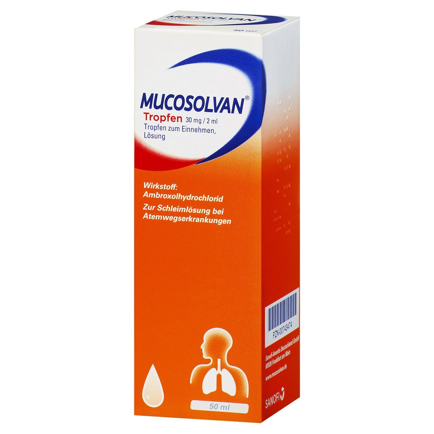 MUCOSOLVAN Hustenlöser Tropfen, Schleimlöser bei Husten