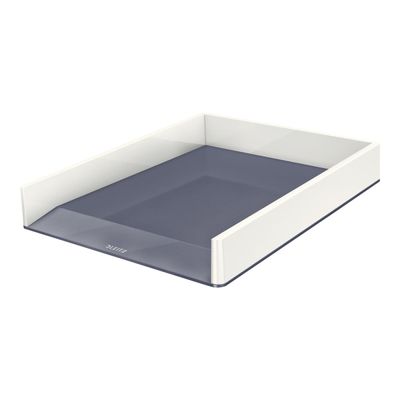 Leitz WOW Dual Colour - Corbeille à courrier blanc/gris