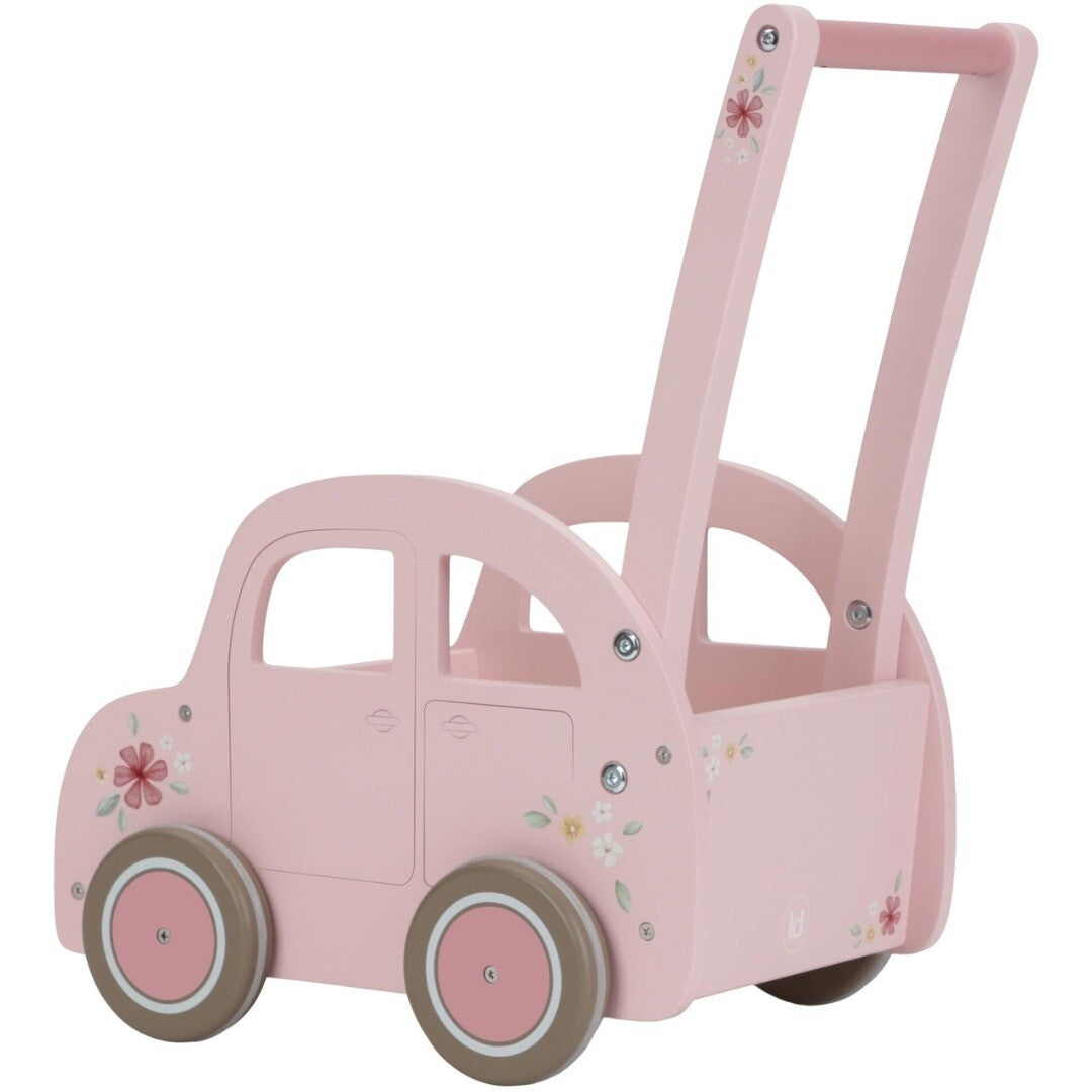 Little dutch loopwagen auto roze