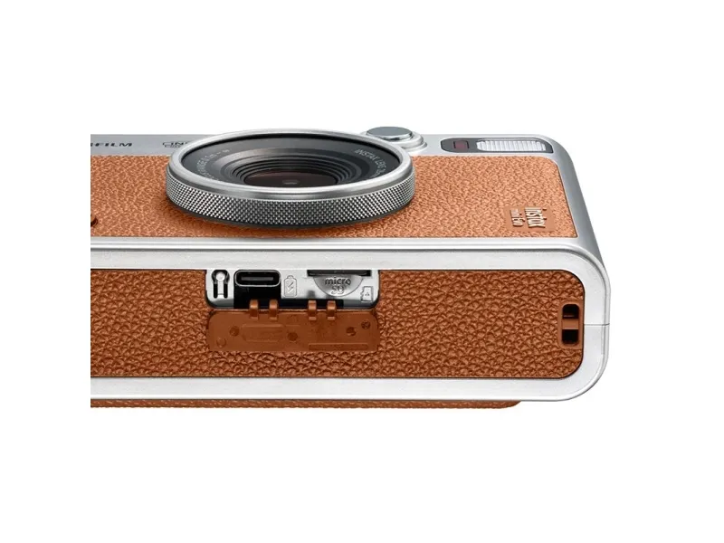Fujifilm Instax mini Evo - Digitalkamera - kompakt med hurtigfotoprinter - Bluetooth - brun