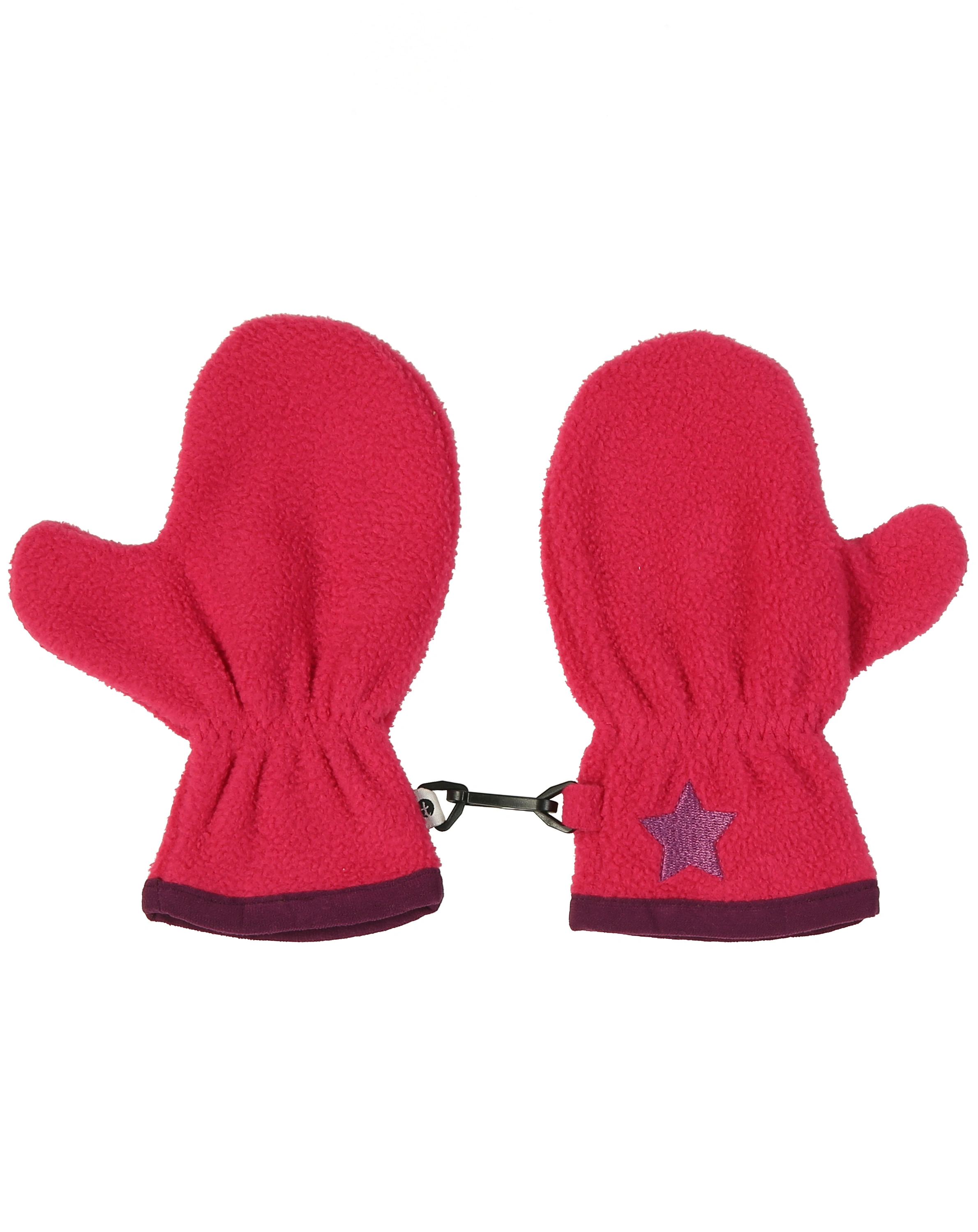 Fleece-Handschuhe STERNCHEN 2er-Pack in dunkelblau/pink