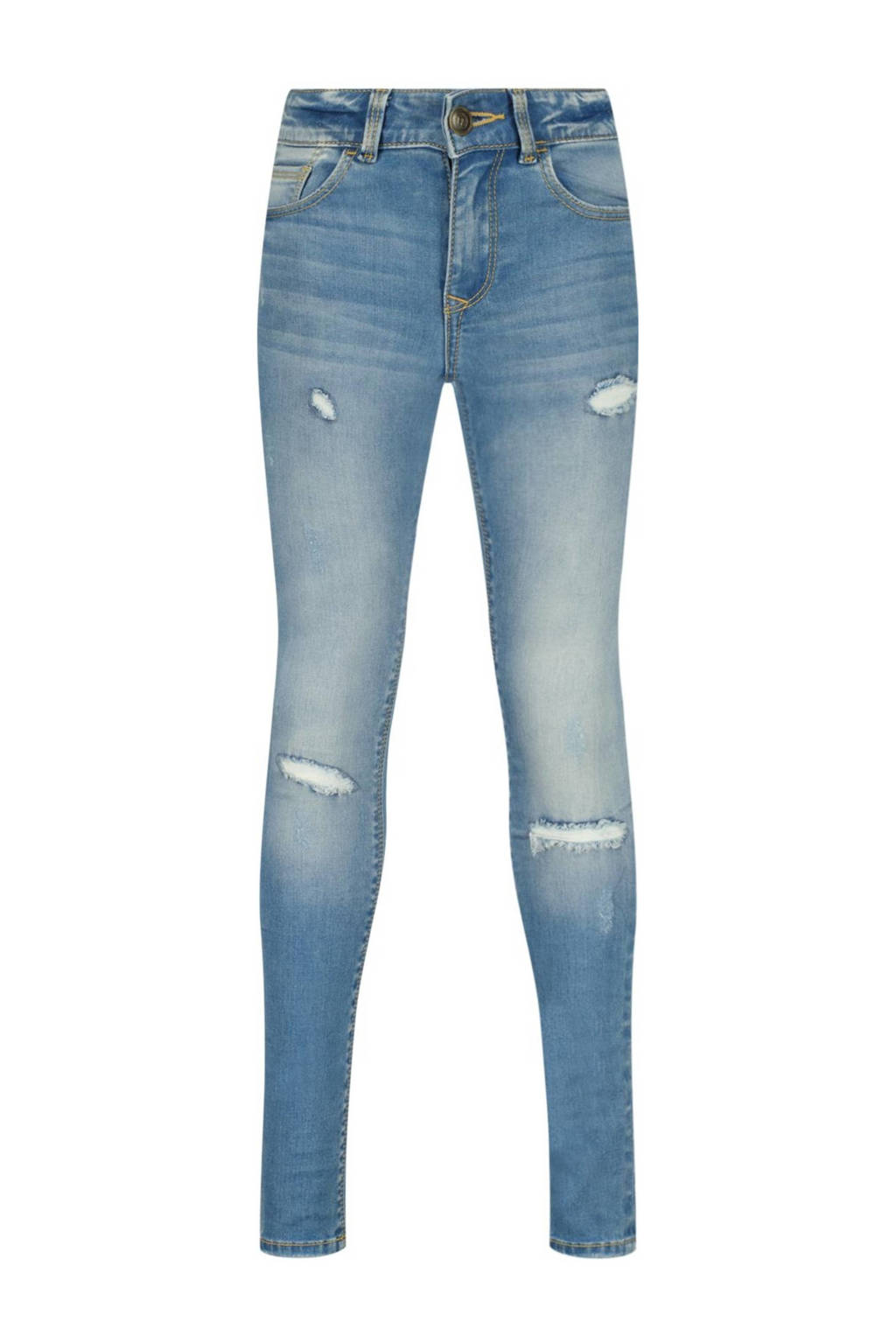 Raizzed skinny jeans Chelsea Crafted met slijtage mid blue stone