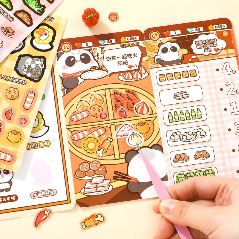 SASHI - Stickerboek met dierencartoons (verschillende ontwerpen)
