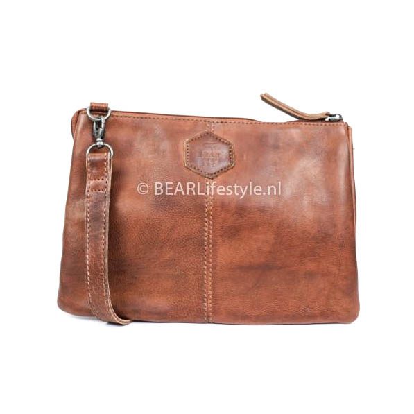 Bear Design Callisto Pelle Portemonnee tasje Uma XL Cognac CP1268