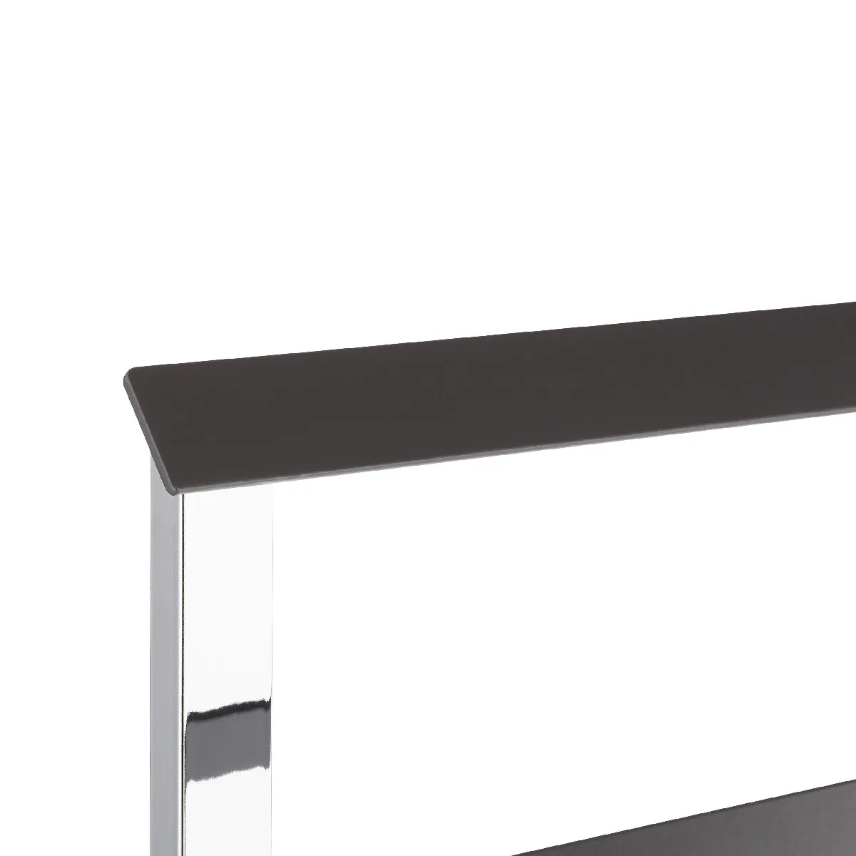 Helloshop26 Porte-serviettes sur pied chrome anthracite