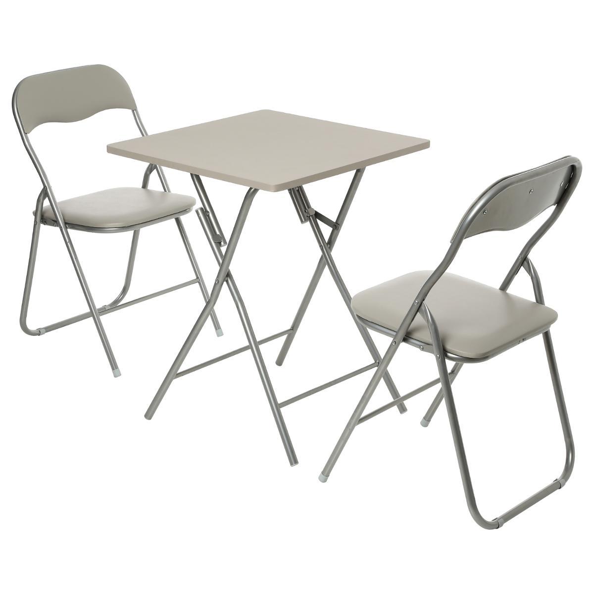 TABLE PLIANTE BASIC TAUPE