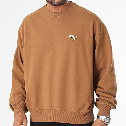 Sweat Crewneck Boxy Signature 7784 Marron