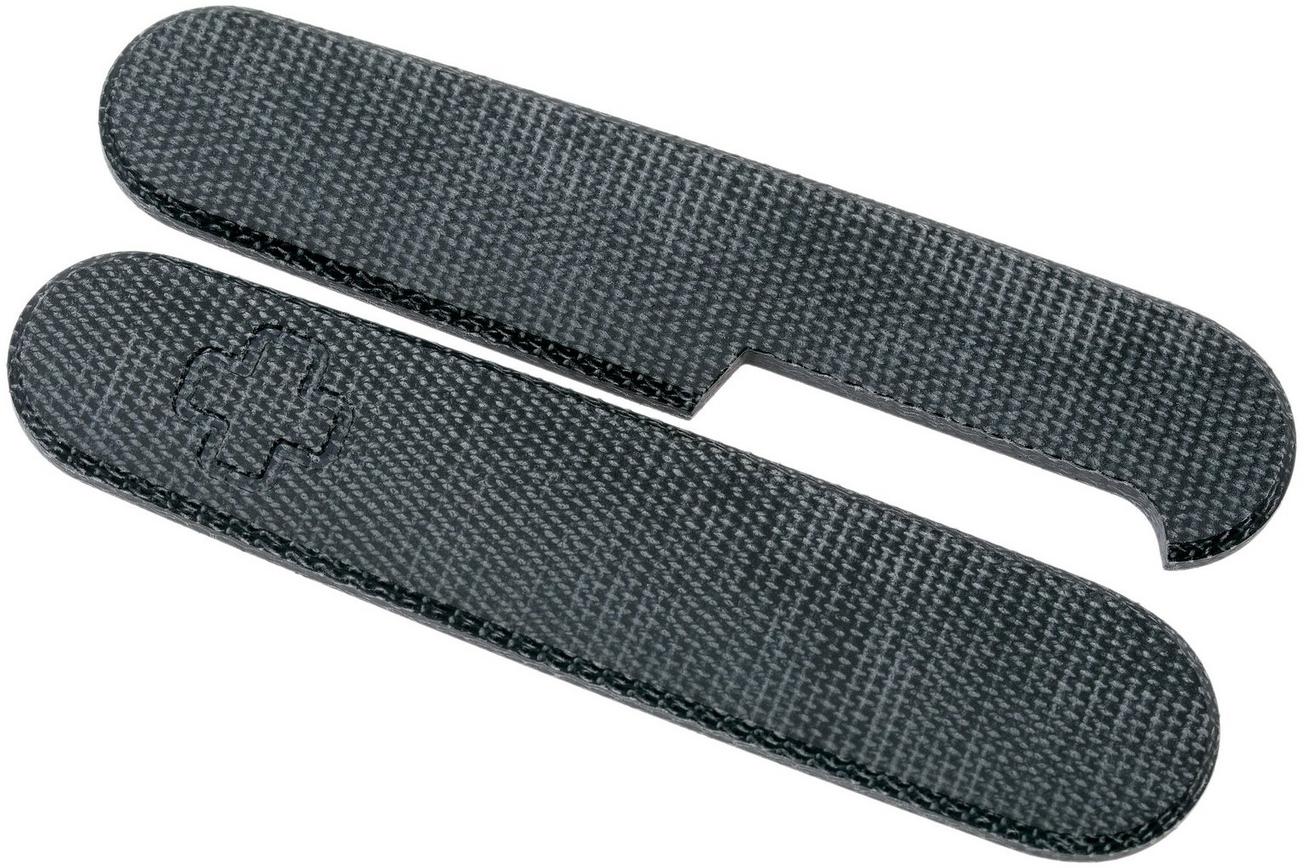 Daily Customs 91.2 Plain, Black Canvas Micarta P10013877 Victorinox greepschalen