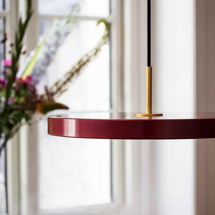Umage - Asteria Mini LED-Pendelleuchte, schwarz / safrangelb