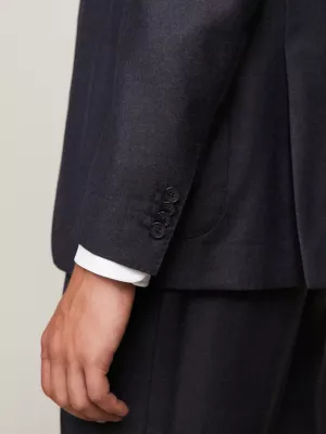 Blazer de corte regular em mistura de lã italiana