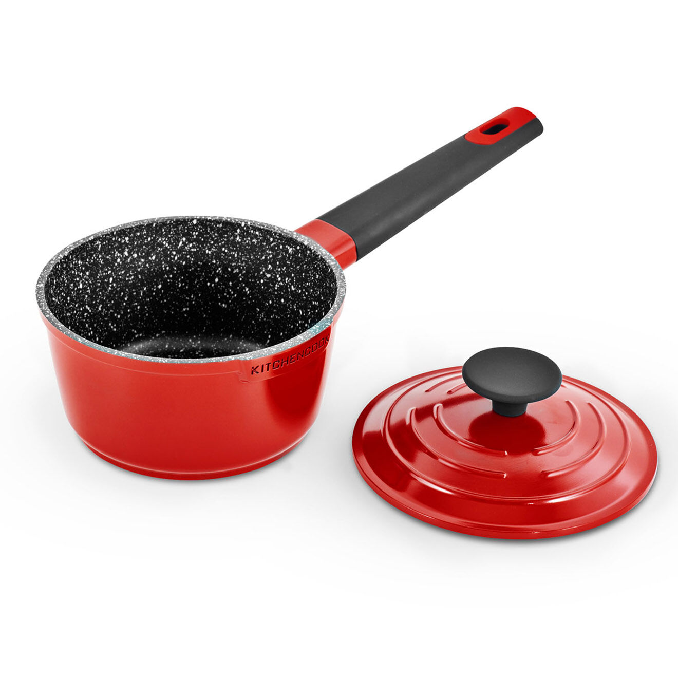 Kitchencook Casserole en fonte d'aluminium rouge - D.16 cm