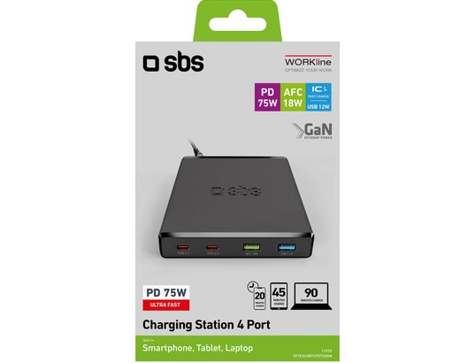 SBS - Batterie externe Station de charge GaN 4 ports ultra rapide