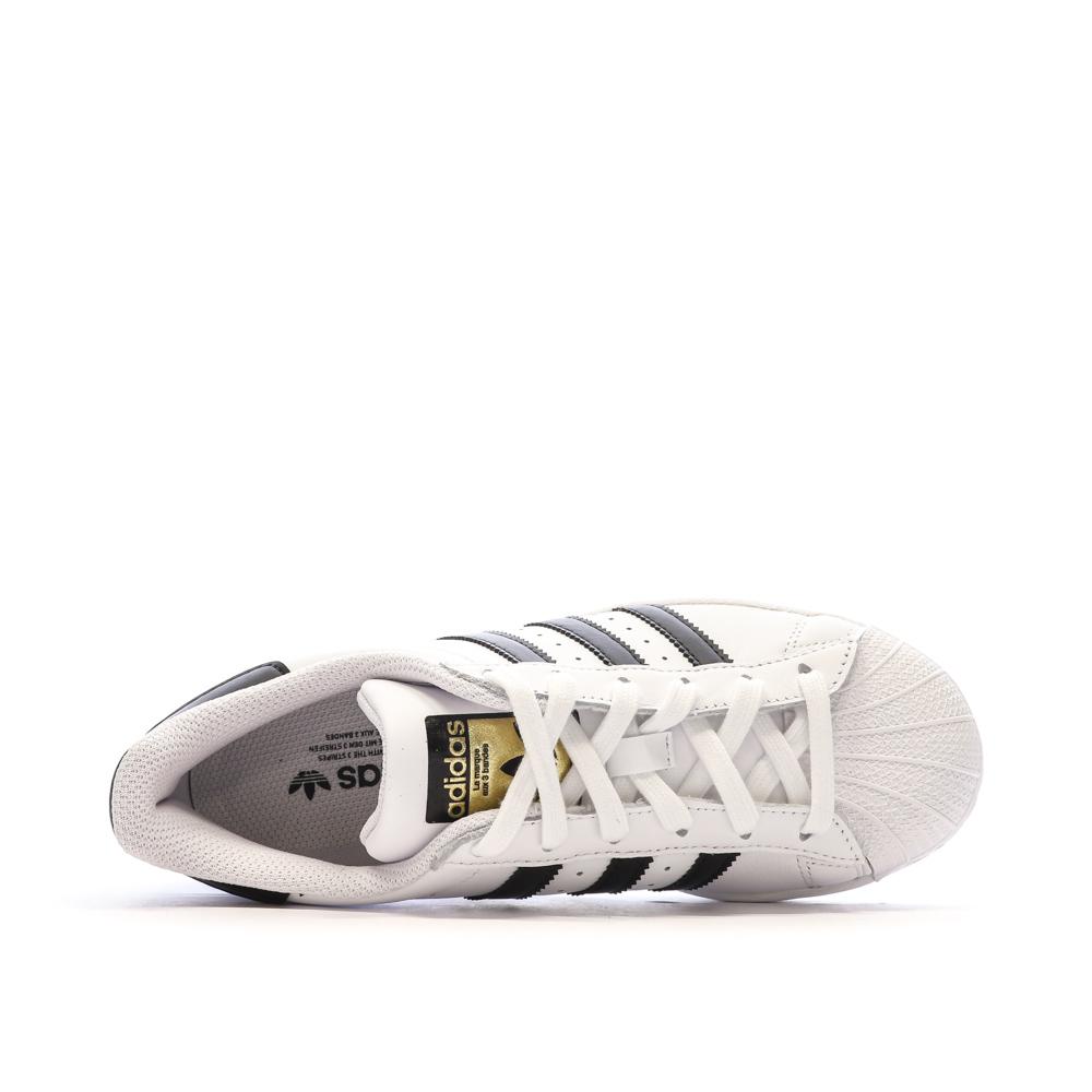 Adidas Baskets Blanches/Noires Enfant Adidas Superstar