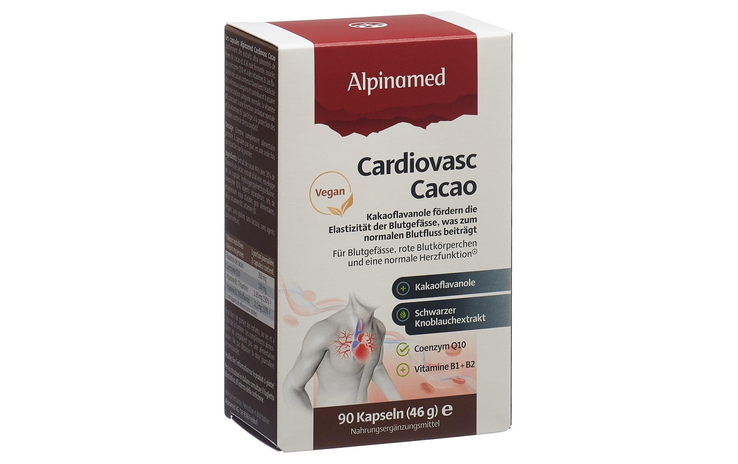 Cardiovasc Cacao 90 KapselnNahrungsergänzung mit Knoblauchextrakt